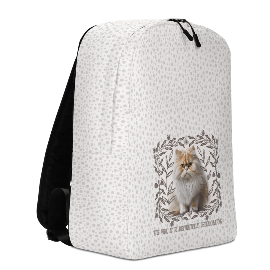 KC, The Vibe Is Deteriorating (floofy cat), Backpack product image (3)