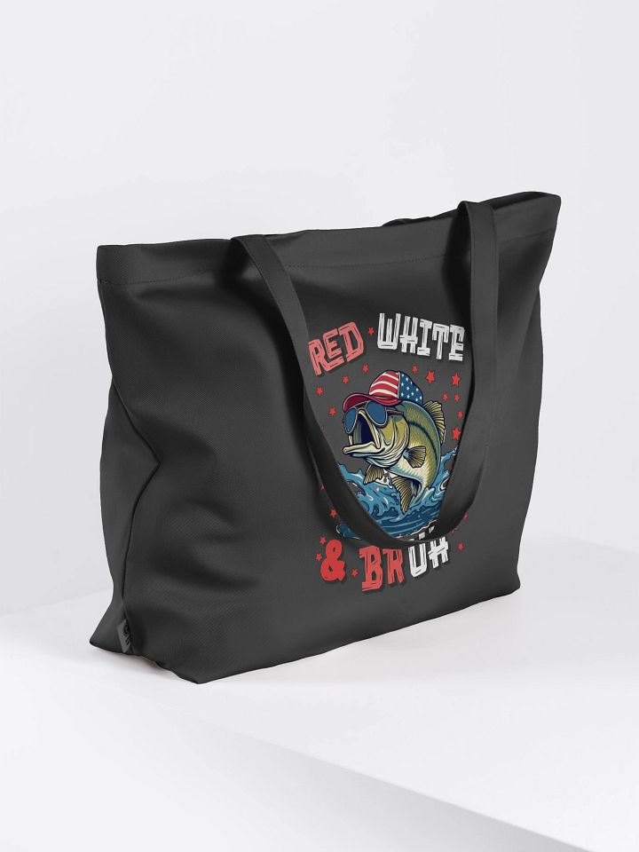 Red White And Bruh Fishing Patriotic Eco Tote product image (1)