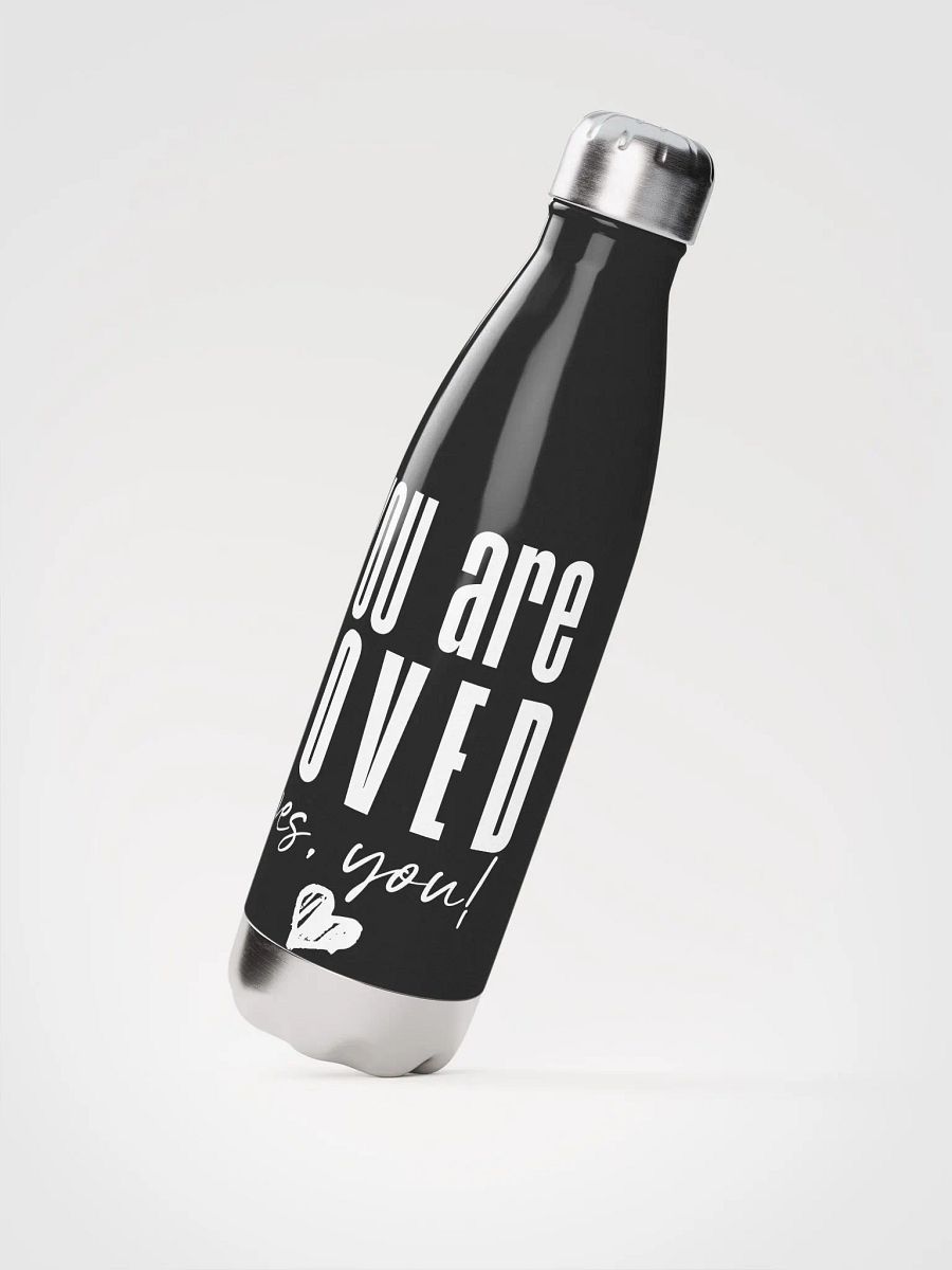 You are Loved Stainless Steel Bottle - black product image (2)