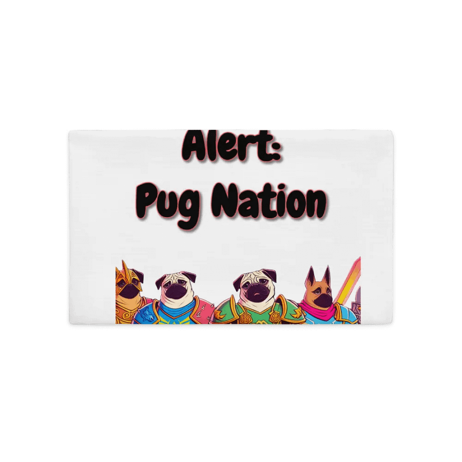 Pug Nation Warrior Pillow Case product image (23)