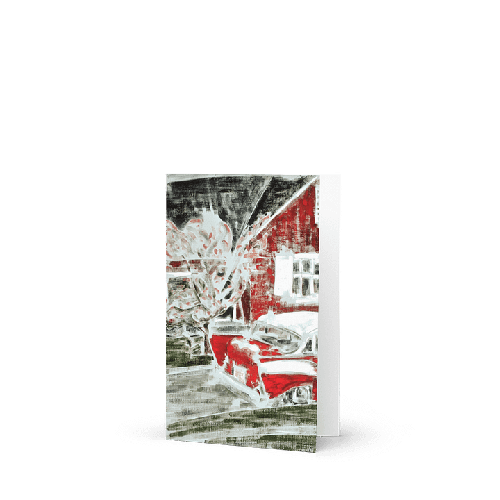 In the Window behind the Woman (1985) Greeting Card product image (2)
