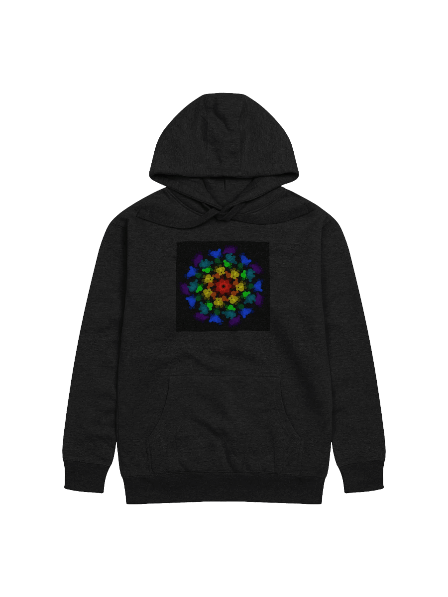 Symmetrical rainbow Mandala Unisex Hoodie product image (5)