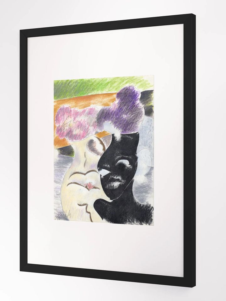 flowers in vases 1983 print framed product image (1)