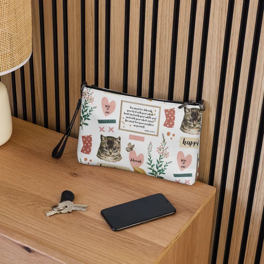 Matthew 22:37-39 | Chic Boho Collage Crossbody Bag product image (10)