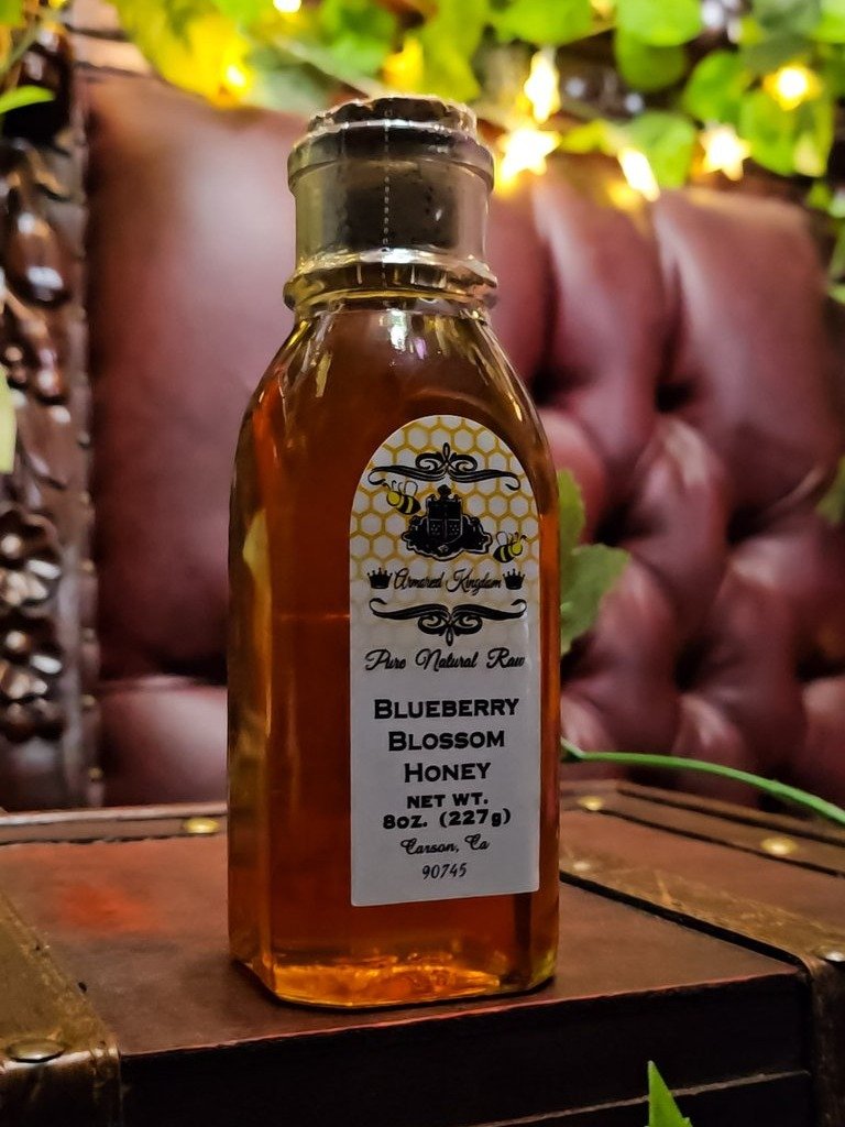 The Armored Kingdom Premuim Blueberry Blossom Honey Bottle(8oz) product image (6)