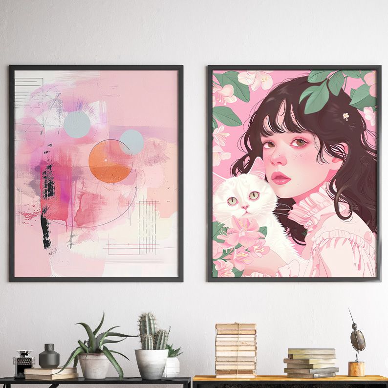 Coquette Gallery Wall Set of 22 DIGITAL Pastel Pink Prints product image (11)