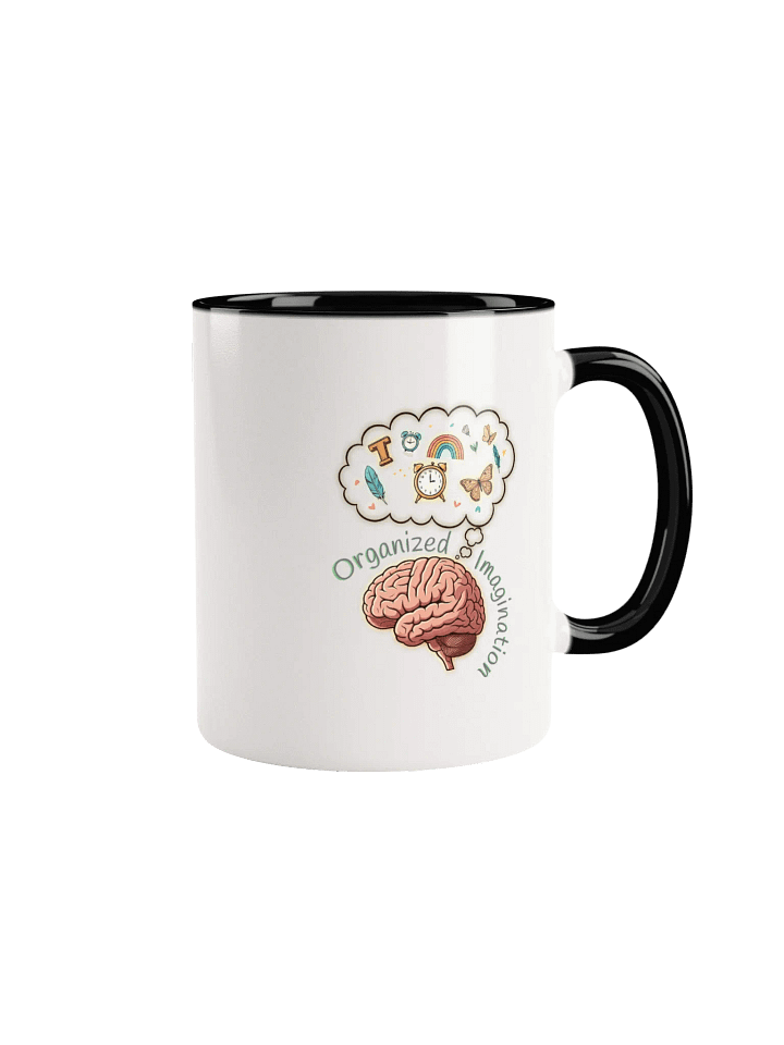 Organized Imagination Ceramic Mug with Color Inside product image (3)