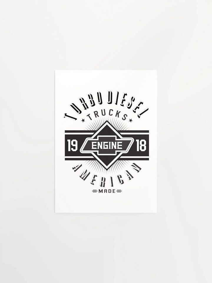 turbo diesel Vintage Engine Diamond Poster product image (9)