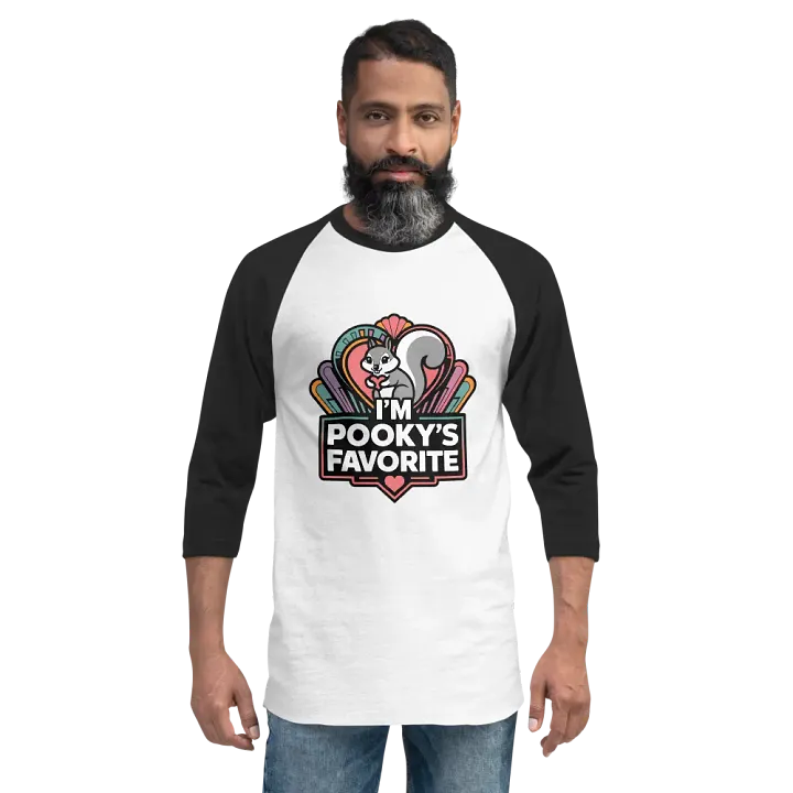 Pooky's Favorite Squirrel Love Raglan Tee product image (2)