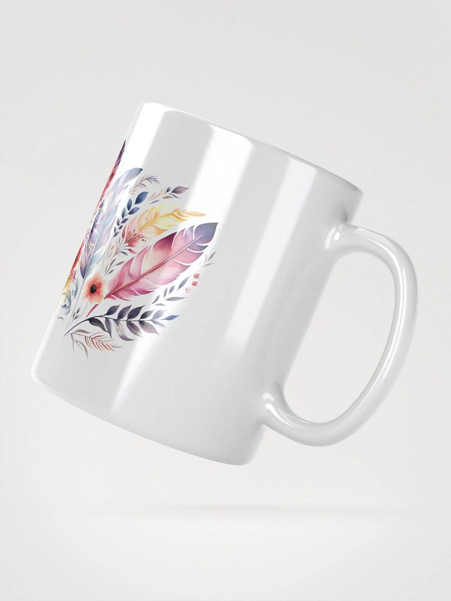 Vibrant Feathers and Roses Mug product image (3)