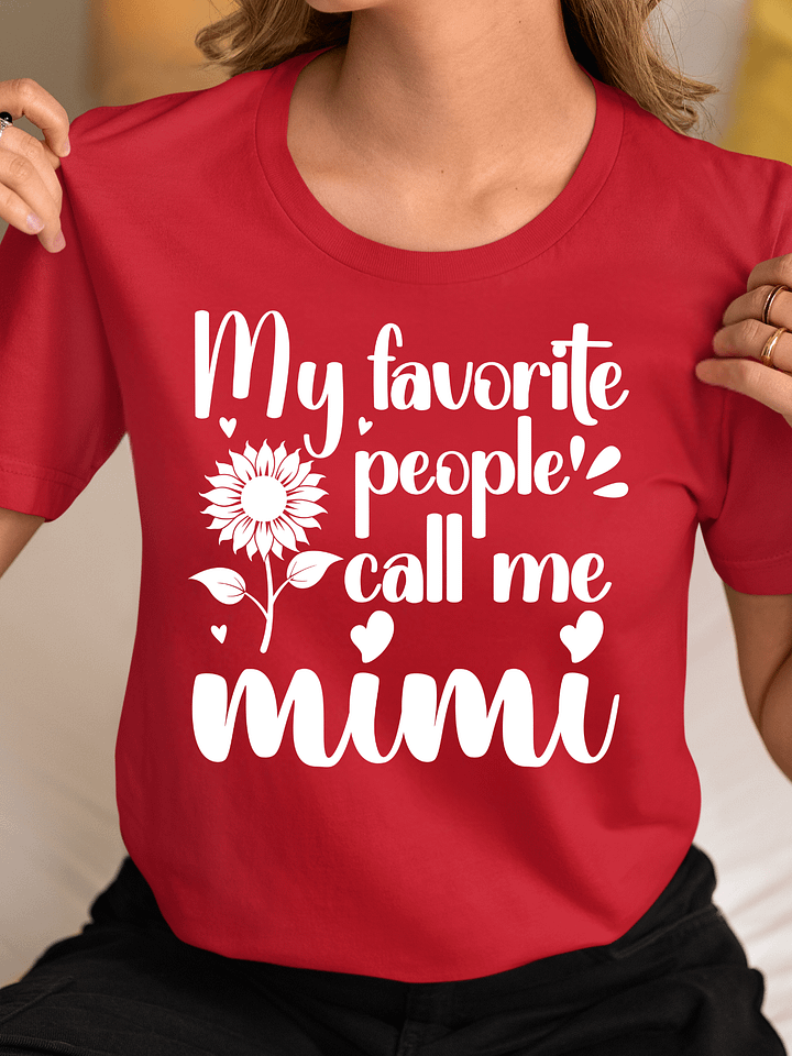 My Favorite People Call Me Mimi, Grandma Bella Canvas T-shirt product image (12)