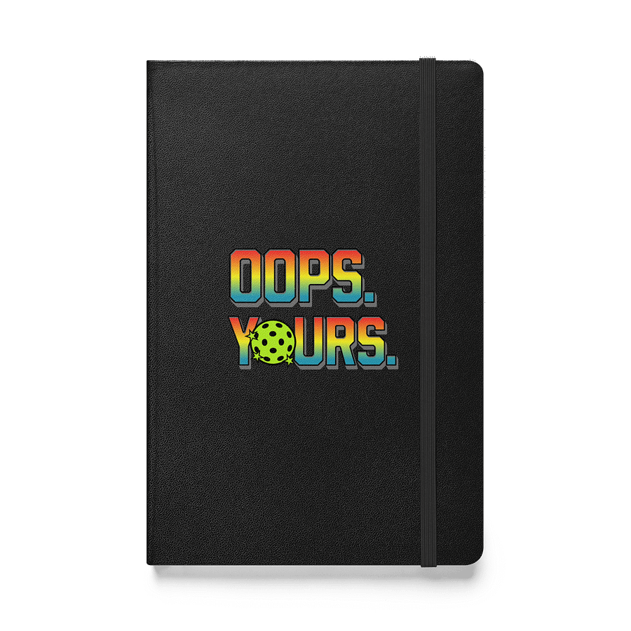 Oops Yours Pickleball Vibrant Gradient Hardcover Notebook product image (1)