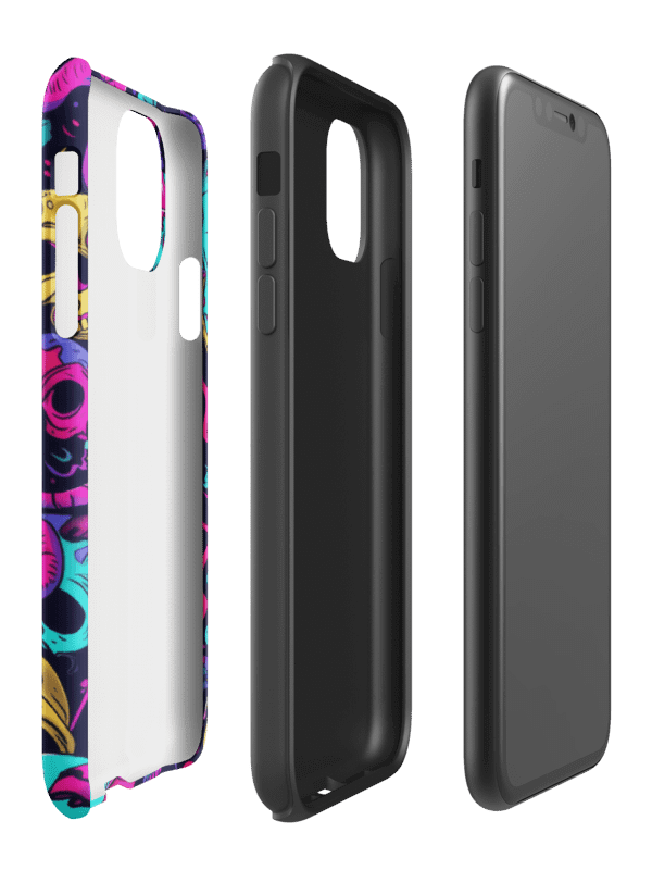 70s Groovy Psychedelic Skull - Tough Phone Case product image (3)