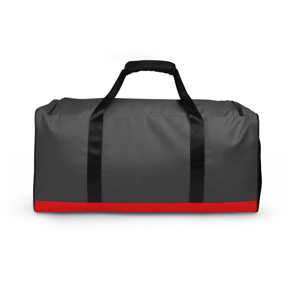 Just Did It! Red Splatter Gray Duffle Bag product image (12)