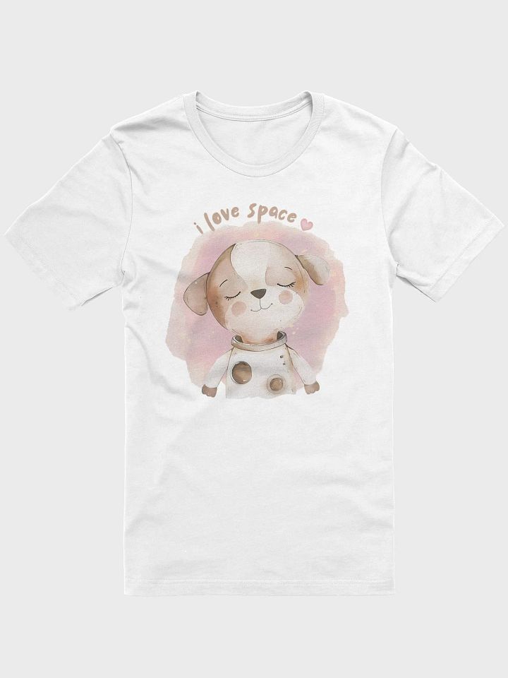I Love Space Puppy Astronaut T-shirt product image (1)