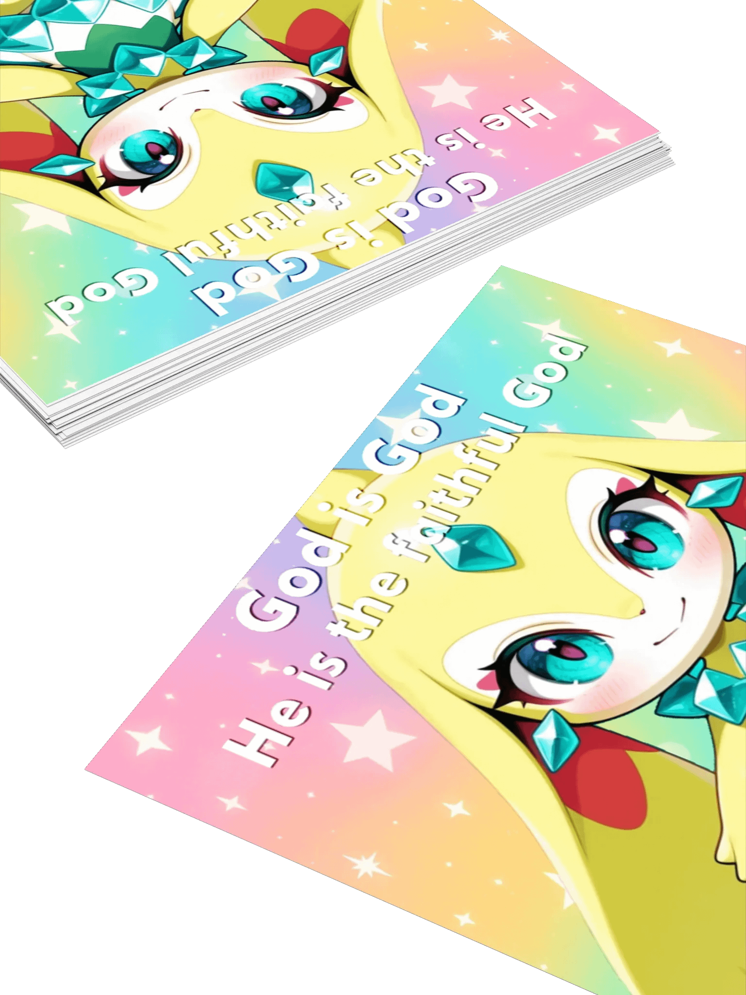 Bible Cuties Virginia - God is God, he is the faithful God Sticker product image (8)