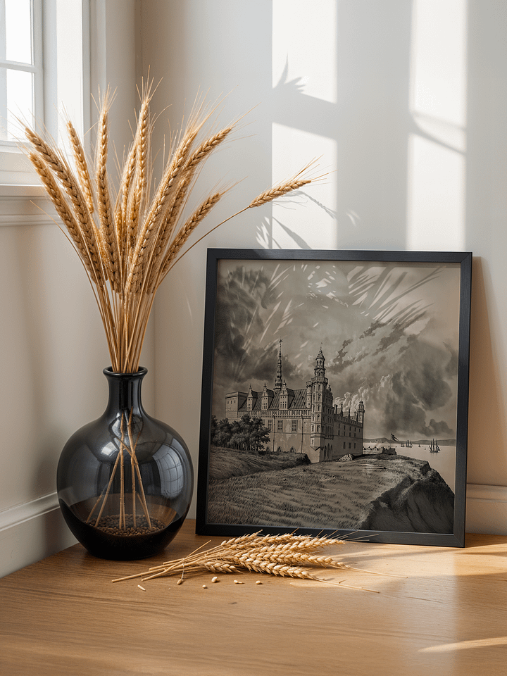 Kronborg castle - Vintage painting - Square product image (2)