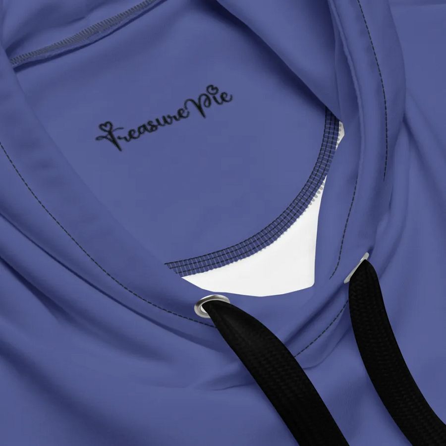 Plain Dark Purple True Summer Unisex Recycled Polyester Heavyweight Premium Hoodie by Treasure Pie product image (7)