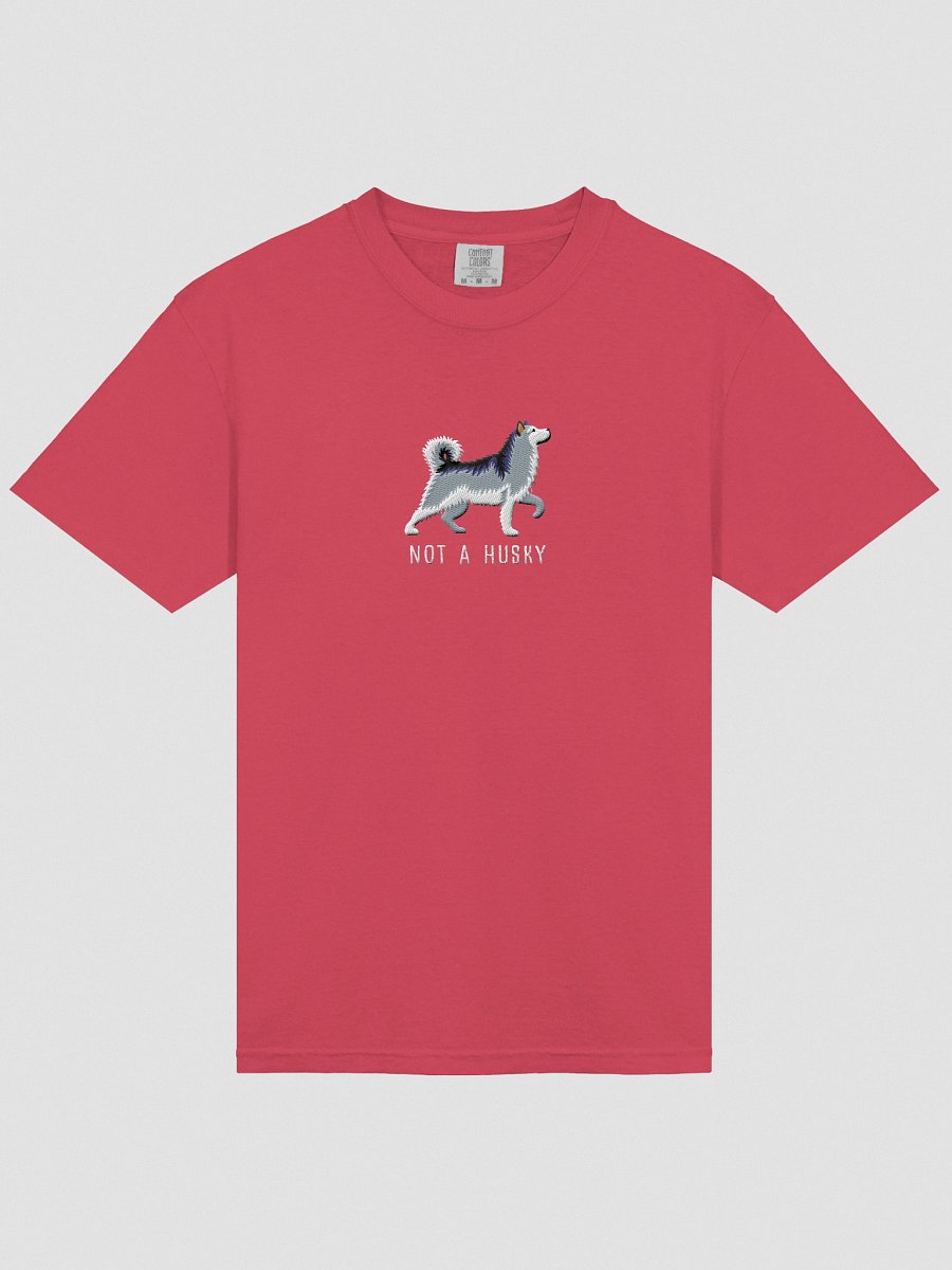 Not a Husky T-Shirt(Embroidered) of an Alaskan Malamute(Gray & White) product image (43)