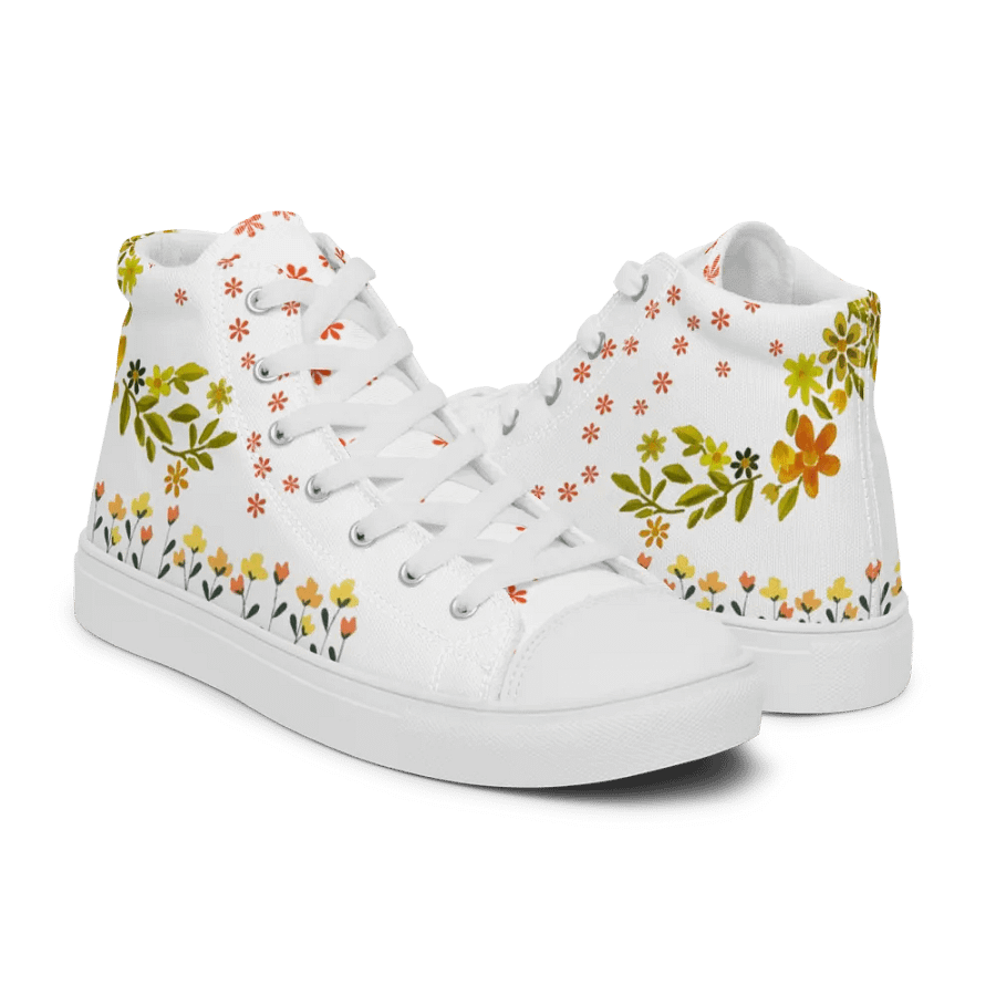 Floral Pixel Fusion High Tops product image (11)