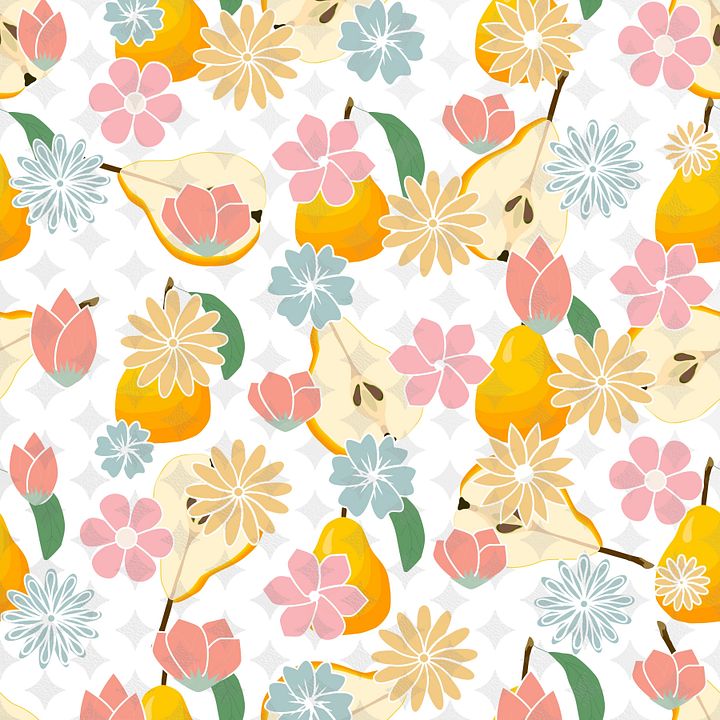Spring Pear Seamless Pattern product image (1)