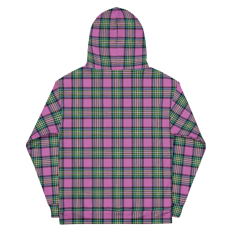 Purple Orchid and Turquoise Plaid Hoodie product image (7)