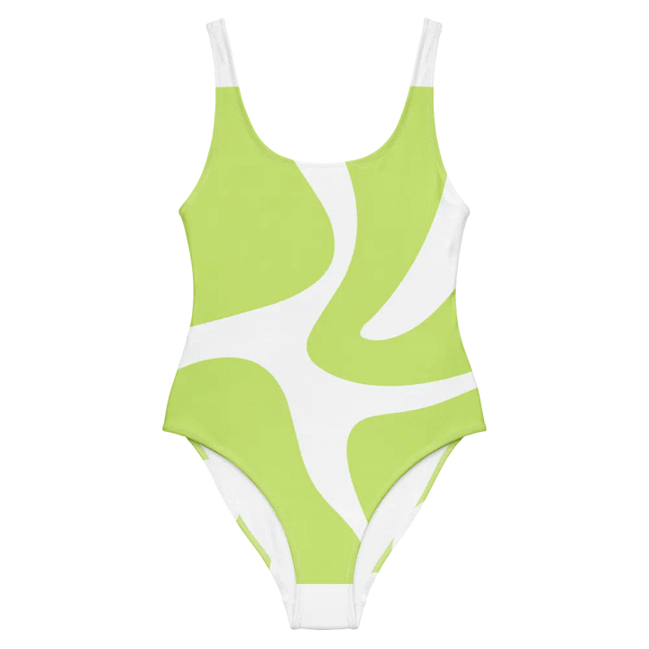 Woman One-Piece Swimsuit Green Abstract product image (2)