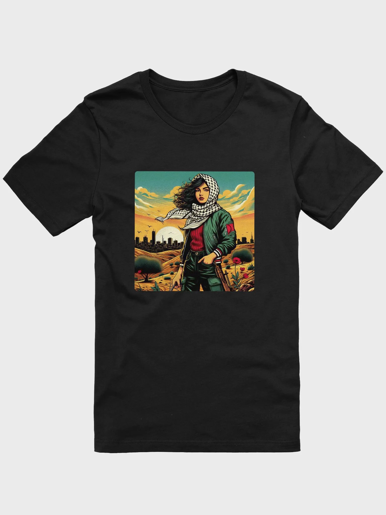 Sunset Serenity T-Shirt | Free Palestina product image (7)