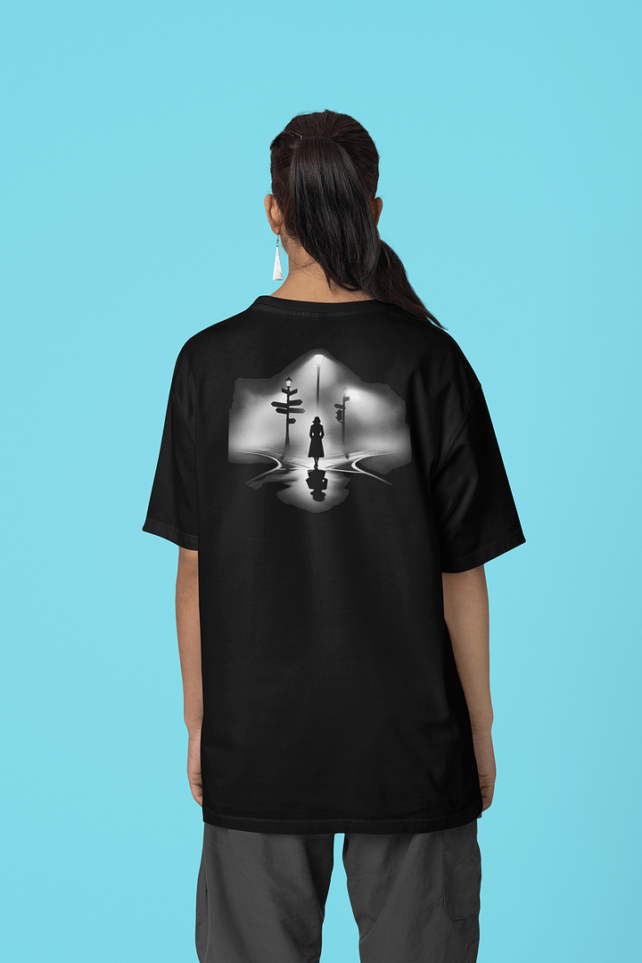 Crossroads of Fate: A Noir Intersection (Womens Tee) product image (2)