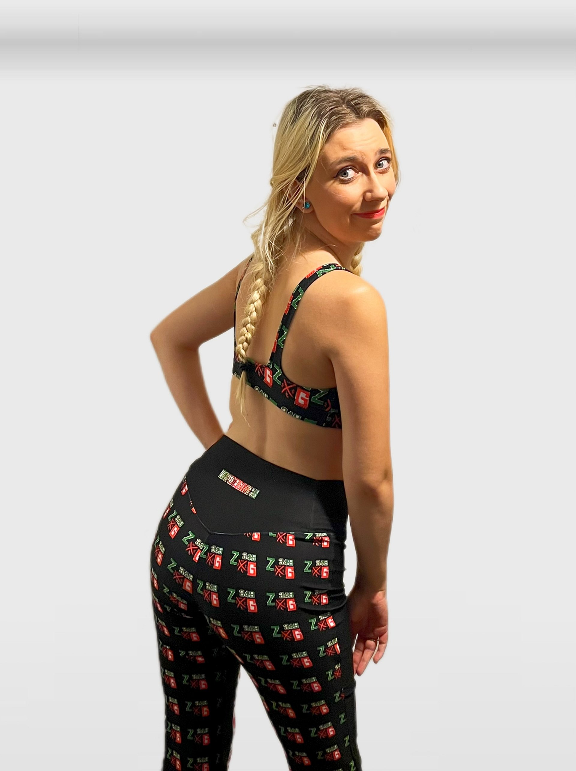 ZombfectedGaming 349 Women's Half Difference Leggings product image (2)
