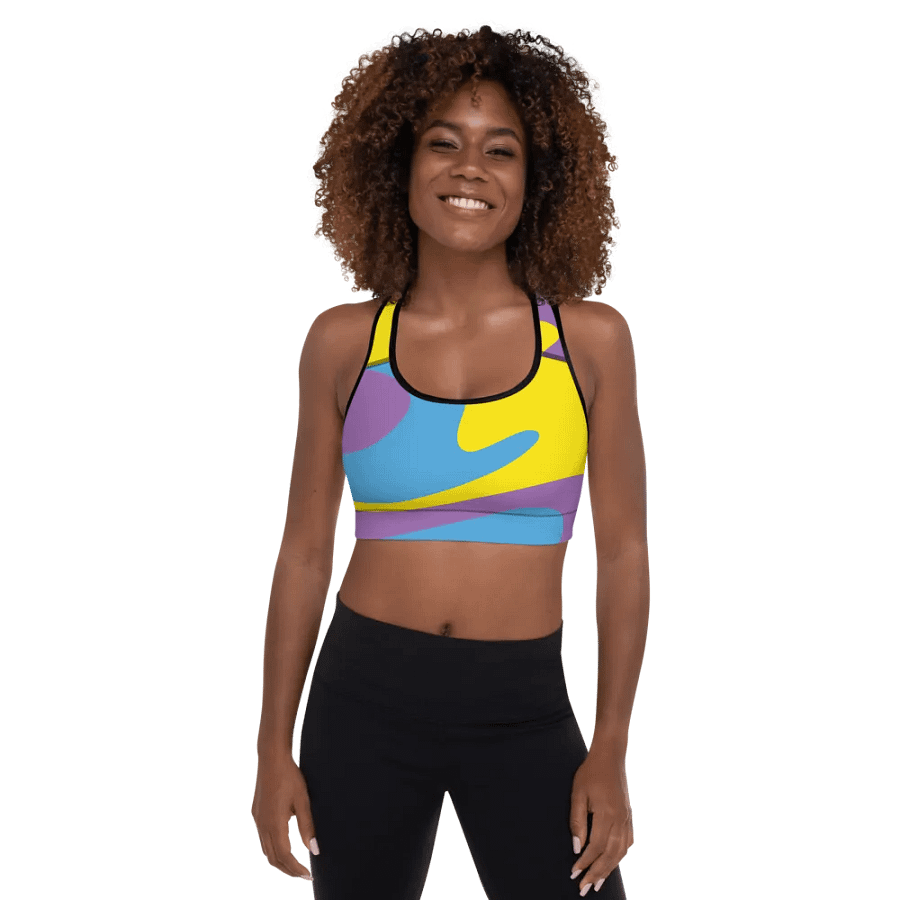 Swirling Spectrum Padded Sports Bra product image (4)