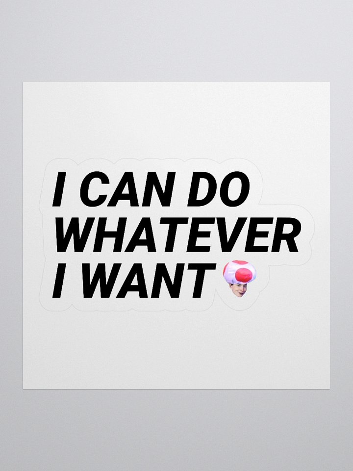 I CAN DO W.E I WANT STICKER product image (2)