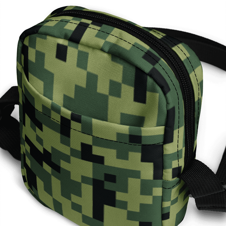 Military Green Camouflage Pixels Camo Pattern Crossbody Bag product image (2)