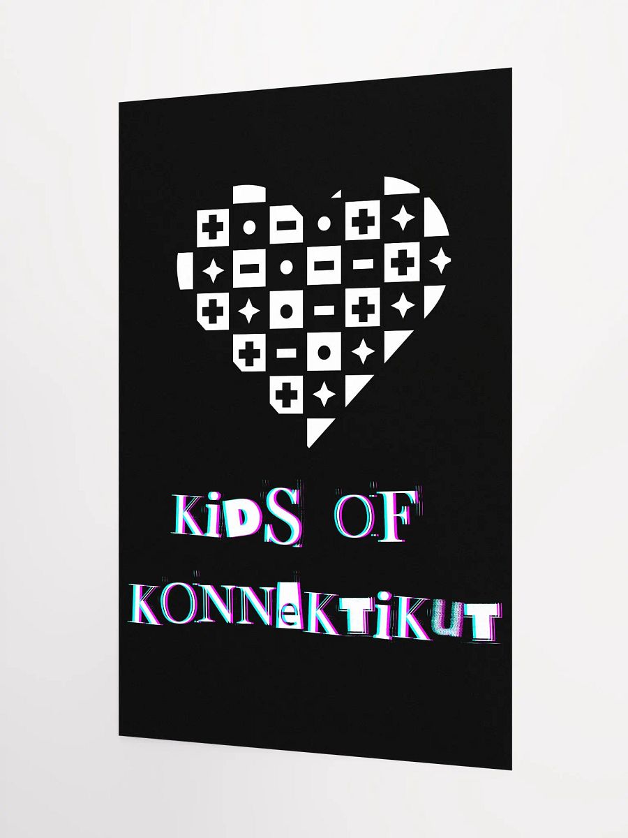 Kids Of Konnektikut Checkered Heart Poster product image (3)
