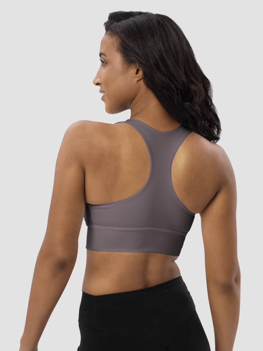 Longline Sports Bra - Dusty Taupe product image (4)