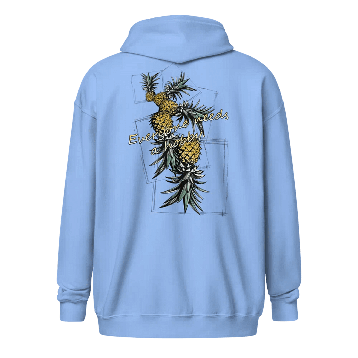 Everyone Needs a Hobby Pineapple Flipping back print zip up Hoodie product image (7)