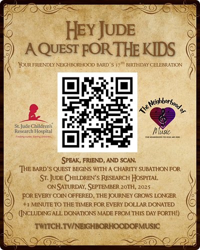 🧙‍♂️✨ THE QUEST BEGINS! ✨🧙‍♂️
For my 37th birthday, I’m calling on my fellowship to join me on a noble journey — Hey Jude: A ...