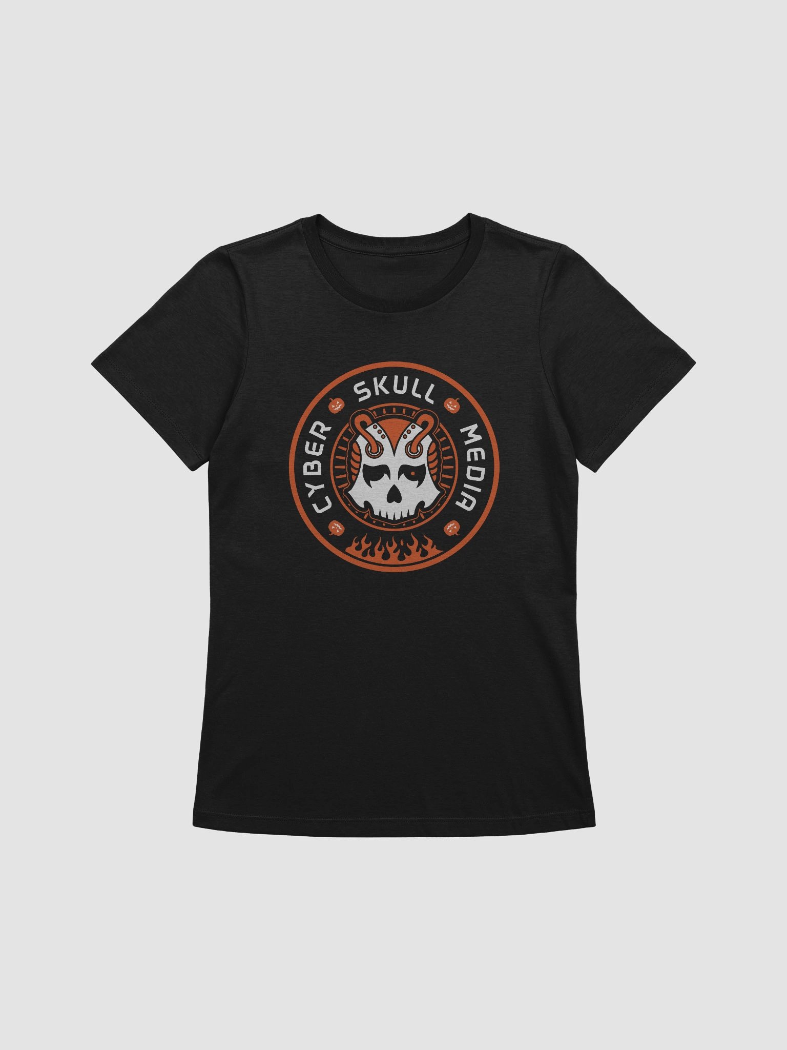 Cyber Skull Halloween 2025 Logo Tee (Women's Fit) product image (1)