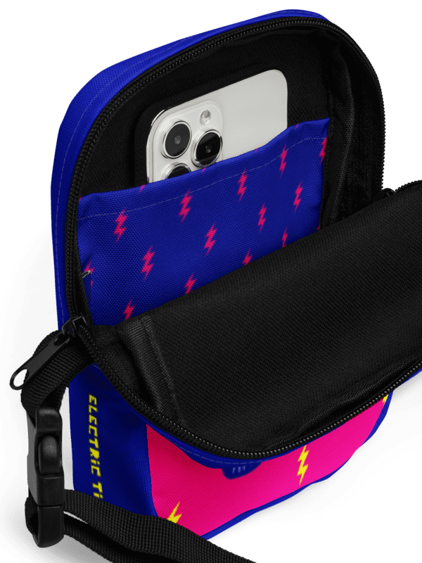 White Electric Tiger with Pink and Blue - Crossbody Bag product image (2)