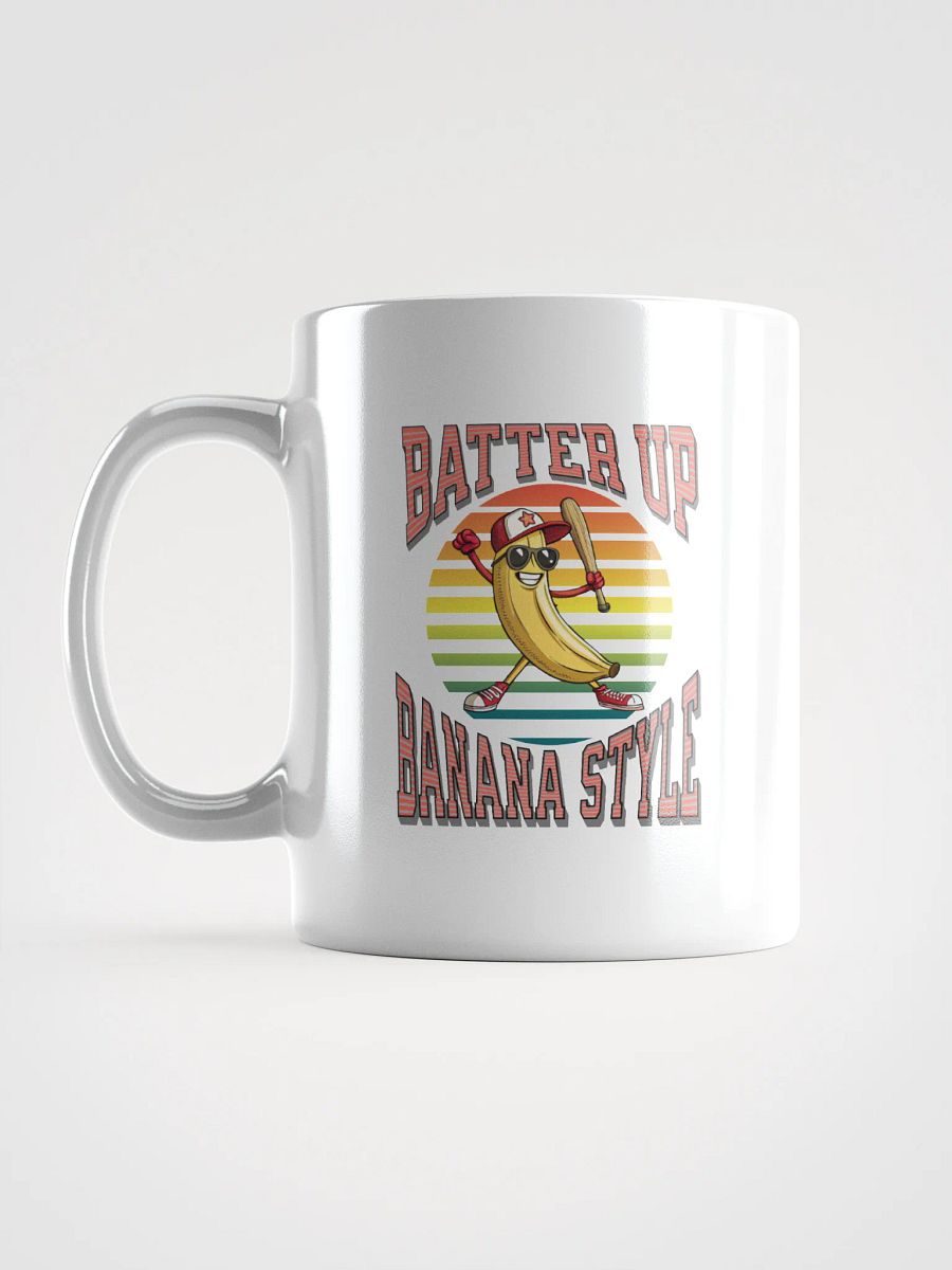 Batter Up Banana Style Baseball Cheerful Blast Mug product image (1)