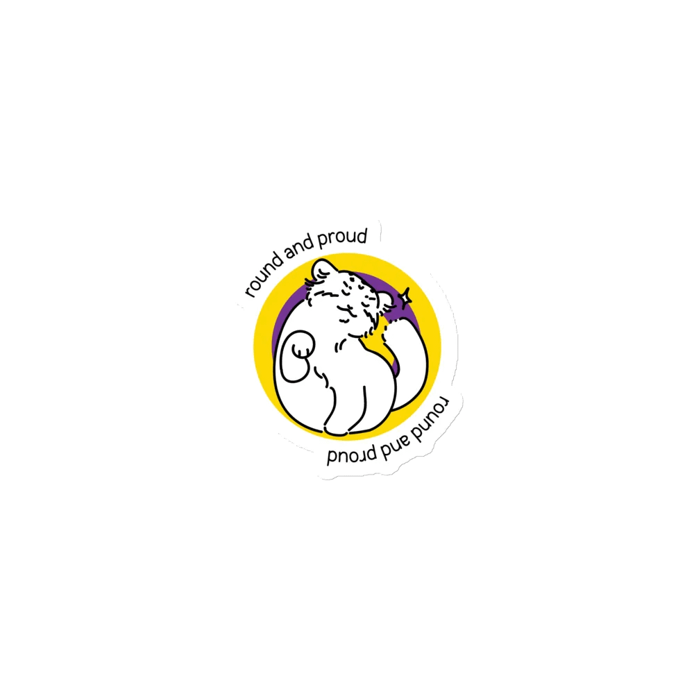 Round and Proud Manul Intersex Version - Magnet product image (1)