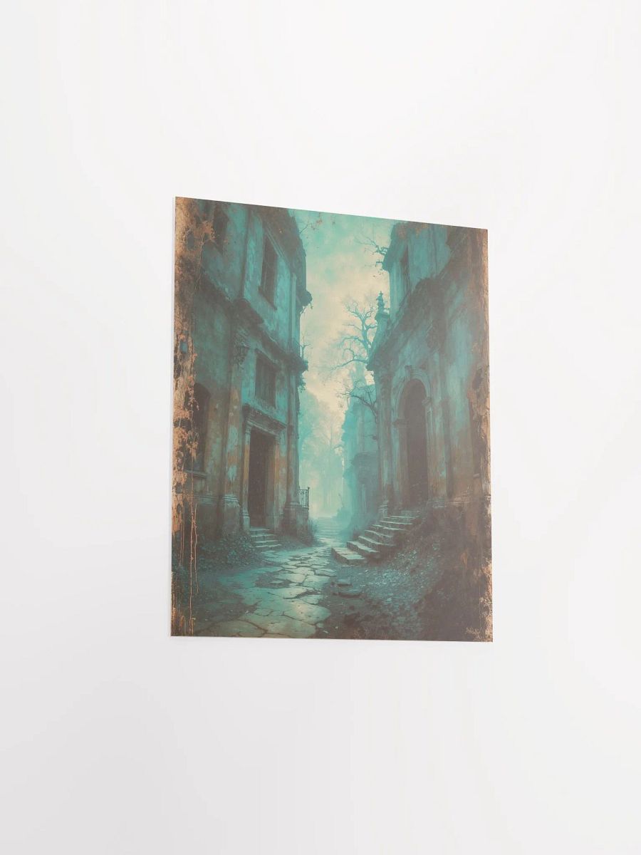 Misty Cobblestone Lane Poster product image (19)