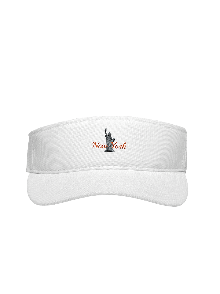 New York Skyline Liberty Embroidered Flexfit Visor product image (3)