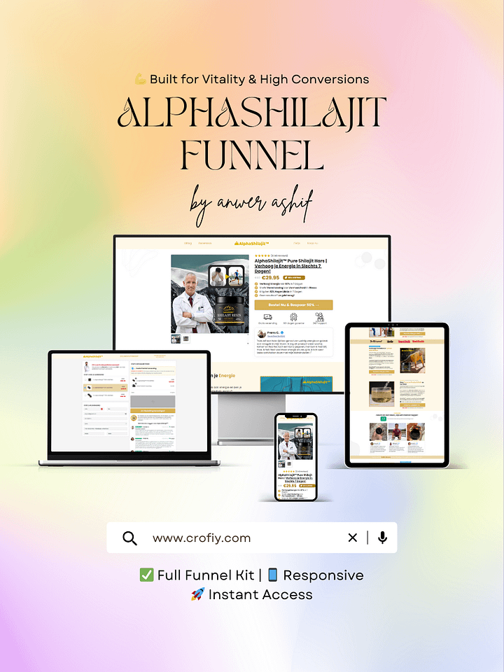 AlphaShilajit Funnelish Templates product image (1)