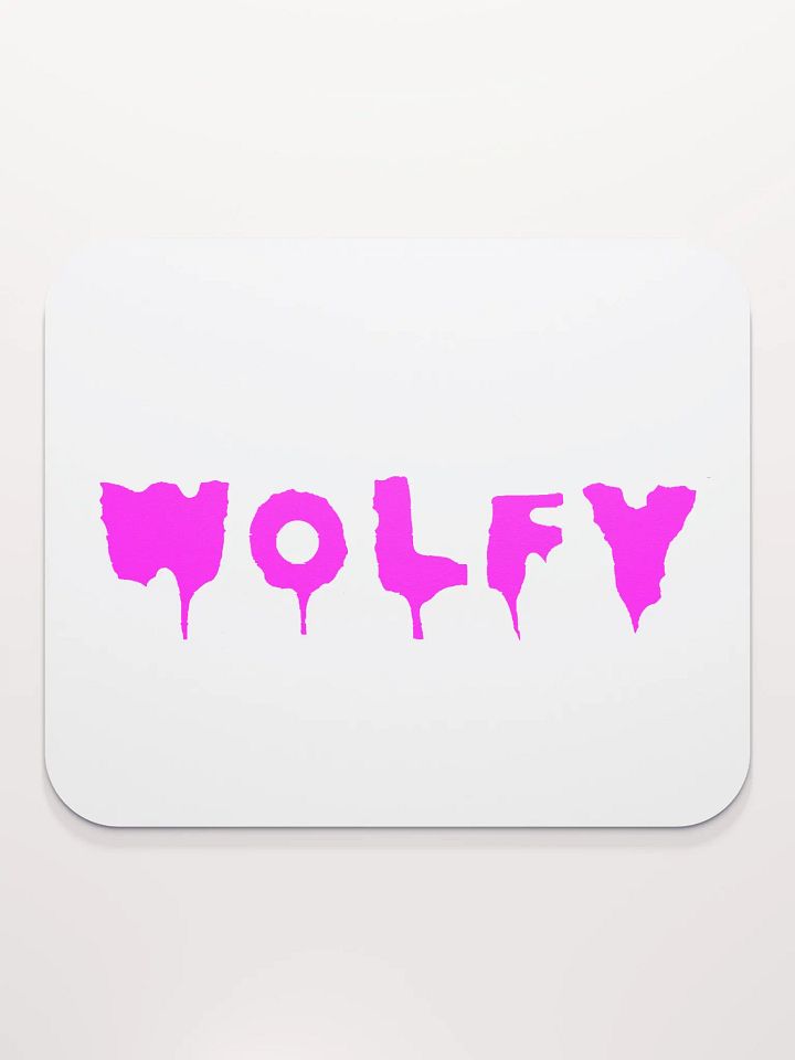 Drippy Pink Wolfy Mouse Pad product image (2)