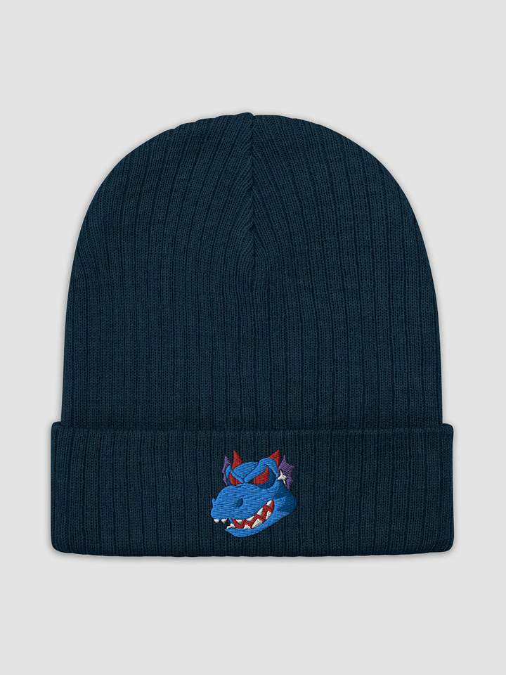 Angry Dragon Blue Recycled Cuffed Beanie product image (2)