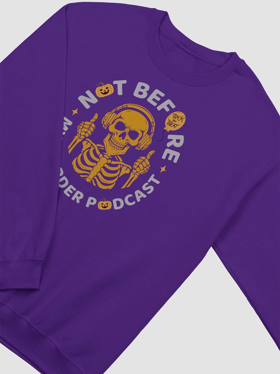 Murder Podcast Skeleton Sweatshirt - Dark product image (4)