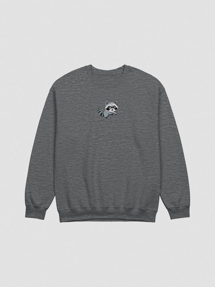 Playful Raccoon Cartoon Embroidered Crewneck Sweatshirt product image (10)