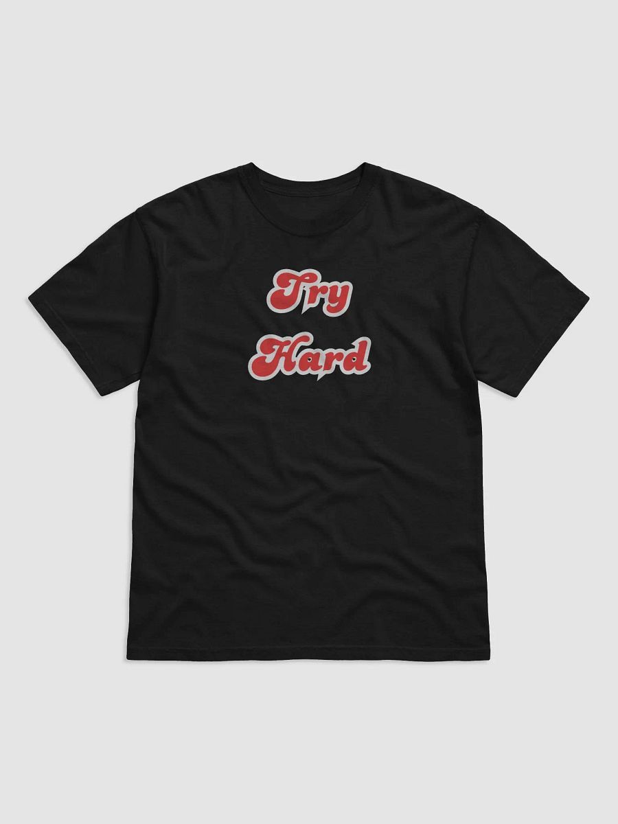 Bold Red 'Try Hard' Tee product image (1)