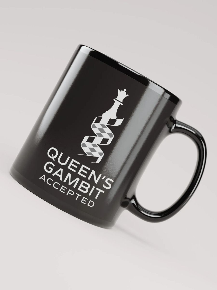 Queen's Gambit Accepted - Black Glossy Mug product image (8)